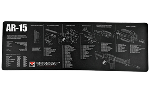 Picture of Tekmat Armorers Bench Mat 12"X36" Ar-15 Black 36-AR15-BK