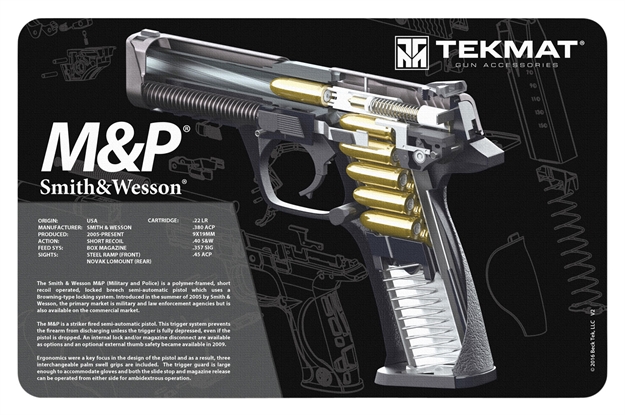 Picture of Tekmat Cutaway Pstl Mat SW M&P Blk R17-SW-MP-CA 612409971111