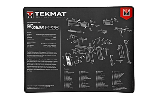 Picture of Tekmat Ultra Pstl Mat Sig P226 Blk R20-SIGP226 612409971296