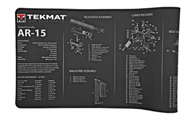 Picture of Tekmat Ultra Rifle Mat Ar15 Blk R44-1022 612409971654