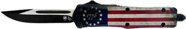 Picture of Templar Knife Knife Large Otf Betsy Ross Flag 3.5" Black Drop Pnt LBRF331 093674802360