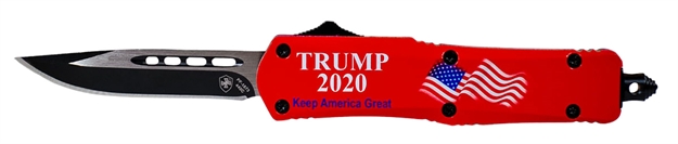 Picture of Templar Knife Knife Large Otf Trump 2020 3.5" Black Drop Point Red