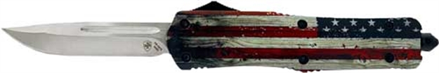 Picture of Templar Knife Knife Large Otf Wood US Flag 3.5" Silver Drop Point LWUS332 093674807419