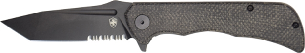Picture of Templar Knife Knife Paladin Folder 3.27" Black Micarta Tanto D2 PFMBK521 093674829299