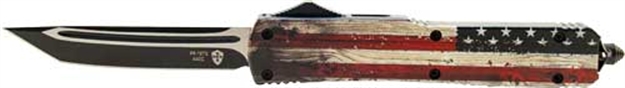 Picture of Templar Knife Knife Slim Otf Wood US Flag 3.1" Black Tanto MWUS231 093674810761