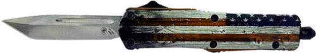 Picture of Templar Knife Knife Small Otf Wood US Flag 2.75" Silver Tanto SWUS232