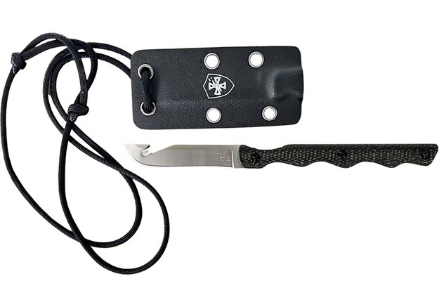 Picture of Templar Neck Knife Black Tanto D2 N-BLK-32-2