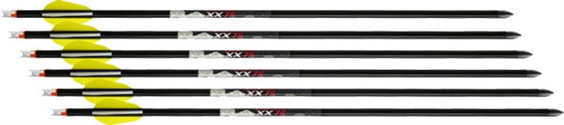 Picture of Ten Point Ridge Xbow Arrow Xx75 20" Aluminum Alpha Nock 6Pk