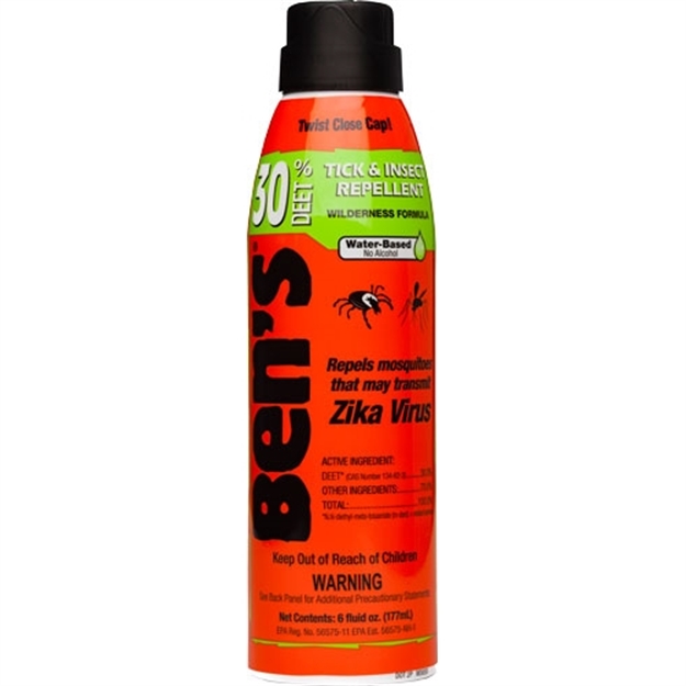 Picture of Ben's 00067178 30  Odorless Scent 6Oz Aerosol Repels Ticks & Biting Insects Effective UP TO 8 Hrs 0006-7178