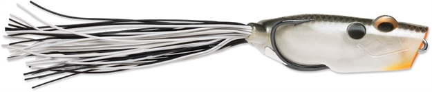 Picture of Terminator Lures Popping Frog 2.5 Smoke Silver Shad  2-1/2" 9/16 Oz.