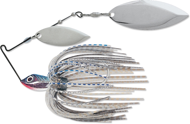 Picture of Terminator Lures Super Stainless Spinnerbait, 1/2 Oz, Blue Shad, Nickel Willow Blade