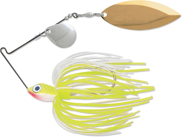 Picture of Terminator Lures Super Stainless Spinnerbait, 1/2 Oz, Chartreuse White Shad, Gold Colorado/Nickel Willow Blade