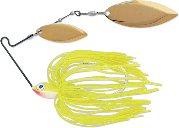 Picture of Terminator Lures Super Stainless Spinnerbait, 1/2 Oz, Sharop Chartreuse, Gold Willow Blade