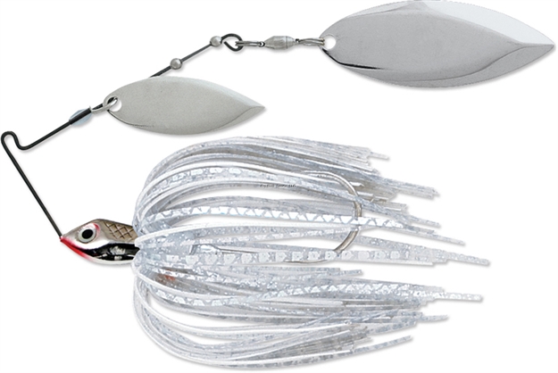 Picture of Terminator Lures Super Stainless Spinnerbait, 1/2 Oz, Silver Shad, Nickel Willow Blade