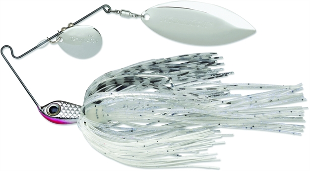 Picture of Terminator Lures Super Stainless Spinnerbait, 1/2 Oz, Silver Shiner, Nickel Colorado/Willow Blade