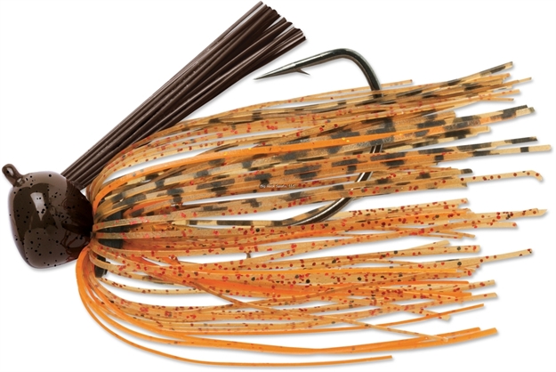 Picture of Terminator Lures Weedless Football Jig , Sinking, 3/4 Oz, Pumpkin Orange