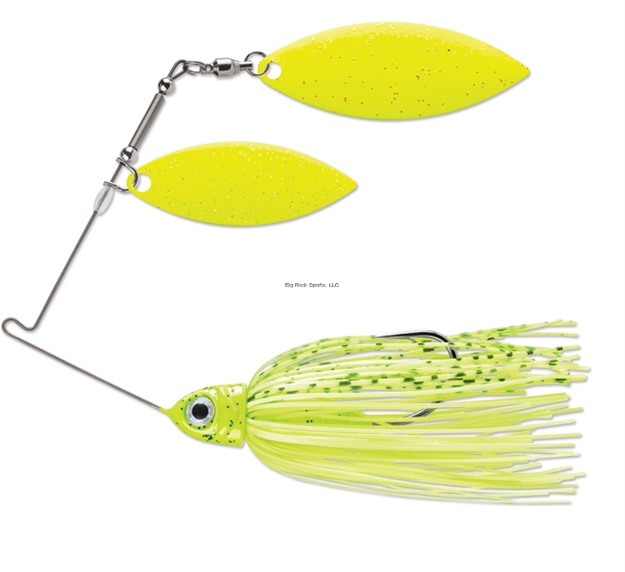 Picture of Terminator Pro Series Spinnerbait, 3/8Oz, Double Willow, Chartreuse & Chartreuse, Dirty Chartreuse Shad, 1 PK