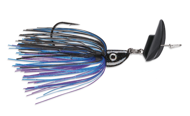 Picture of Terminator Lures Shuddering Bait Lure, 1/2 Oz, 5/0 Hook, Black Blue Purple