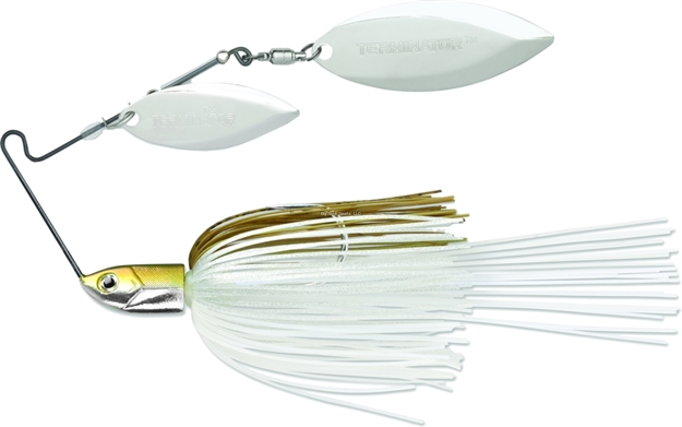 Picture of Terminator Lures T-1 Original Titanium Spinnerbait, 1/2 Oz, Blue Back Herring, Nickel Willow Blade