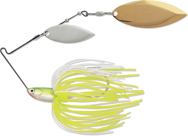 Picture of Terminator Lures T-1 Original Titanium Spinnerbait, 1/2 Oz, Chartreuse White Shad, Gold/Nickel Willow Blade