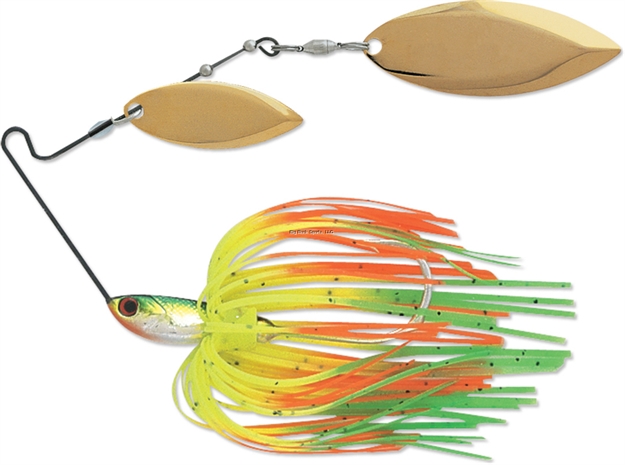 Picture of Terminator Lures T-1 Original Titanium Spinnerbait, 1/2 Oz, Hot Tip Chartreuse, Gold Willow Blade