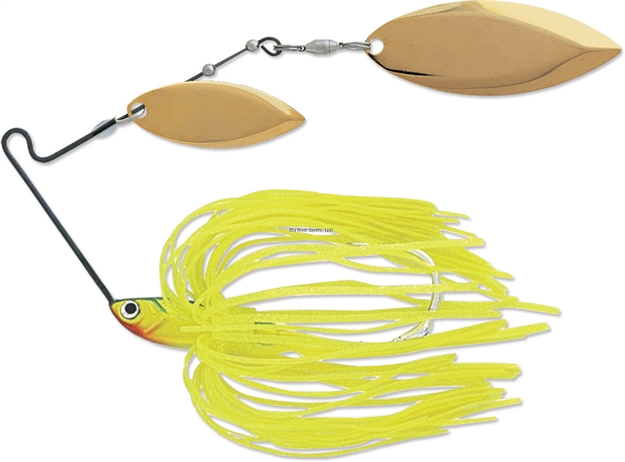 Picture of Terminator Lures T-1 Original Titanium Spinnerbait, 1/2 Oz, Sharop Chartreuse, Gold Willow Blade