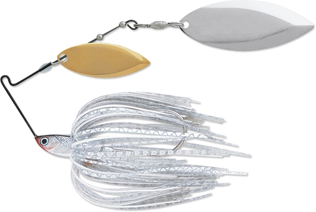 Picture of Terminator Lures T-1 Original Titanium Spinnerbait, 1/2 Oz, Silver Shad, Gold/Nickel Willow Blade