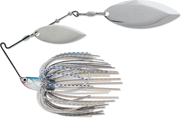 Picture of Terminator Lures T-1 Original Titanium Spinnerbait, 3/8 Oz, Blue Shad, Nickel Willow Blade