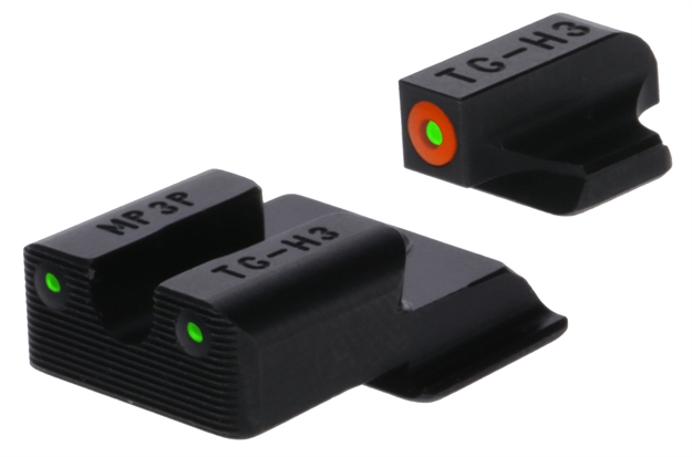 Picture of  Truglo Tg231mp4c Tritium Pro  Black | Green Tritium Orange Outline Front Sight Green Tritium Rear Sight