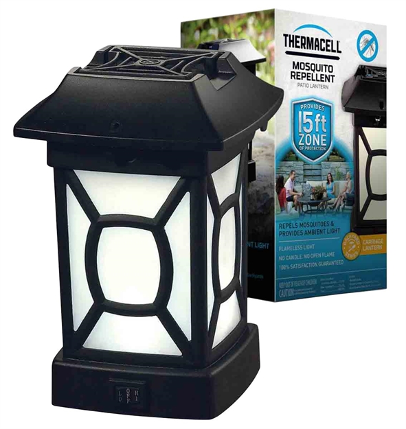 Picture of  Thermacell Mr9w Patio Shield Lantern Cambridge Black Effective 15 FT Odorless Scent Repels Mosquito Effective UP TO 12 Hrs