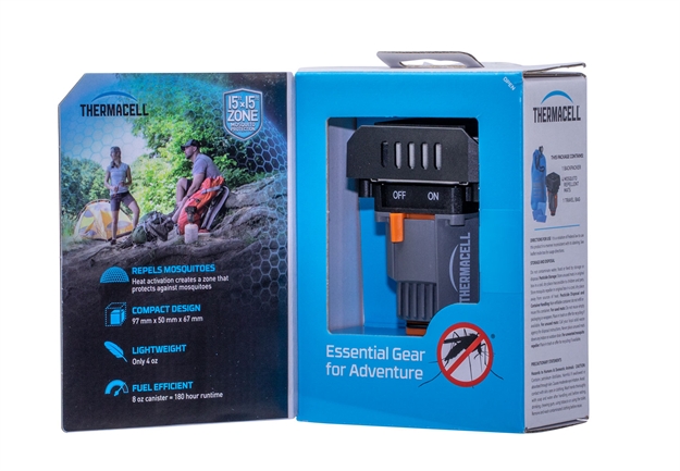 Picture of  Thermacell Mrbpr Backpacker  Gray Effective 15 FT Odorless Scent Repels Mosquito 4 OZ Effective UP TO 90 Hours 843654002163