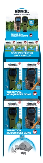 Picture of Thermacell Olive & Hunt Pack Portable Mosquito Repeller & Refill Floor Stand Display
