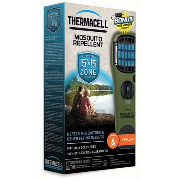 Picture of Thermacell Portable Mosquito Repeller/Tree Hanger Combo Pack, Olive Green