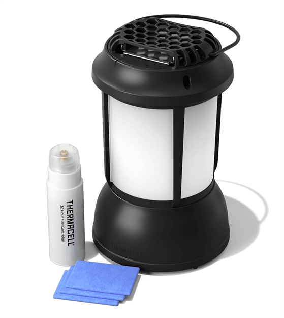 Picture of Thermacell Psll2 Patio Shield Lantern Mosquito Repeller Black Effective 15 FT Odorless Scent Repels Mosquito Effective UP TO 12 Hrs PS-LL2 843654003856