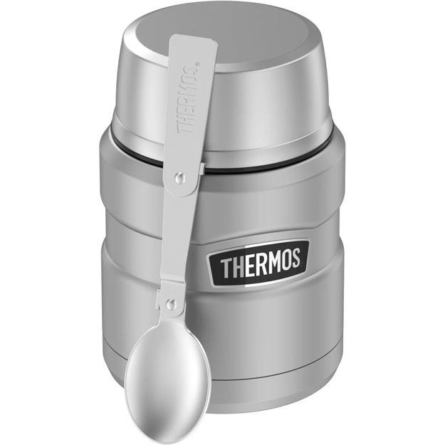 Picture of Thermos 16Oz Stainless Steel Food Jar W Folding Spoon Silver