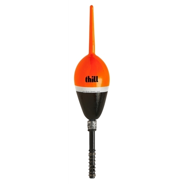 Picture of Thill Weighted Float W/Upc 1 1/8" Oval 5-1/2" Spring Black/Fluorescent Orange Top