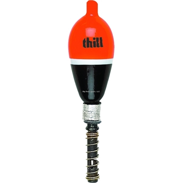 Picture of Thill Weighted Float W/Upc 3/4" Oval 5-1/2" Spring Black/Fluorescent Orange Top