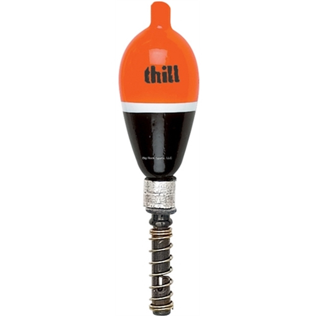 Picture of Thill Weighted Float W/Upc 7/8" Oval 4" Tube Slip Black/Fluorescent Orange Top