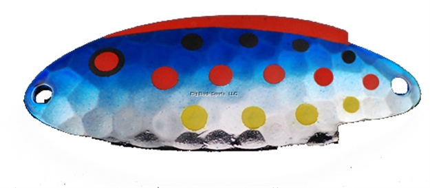 Picture of Thomas Buoyant Wobbler Casting/Trolling Spoon, 1 3/4", 1/4 Oz, Nickel/Blue