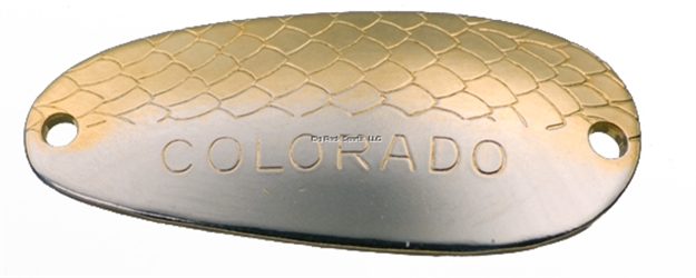 Picture of Thomas Colorado Wobbler Spoon, 1 1/2", 1/4 Oz, Nickel/Gold