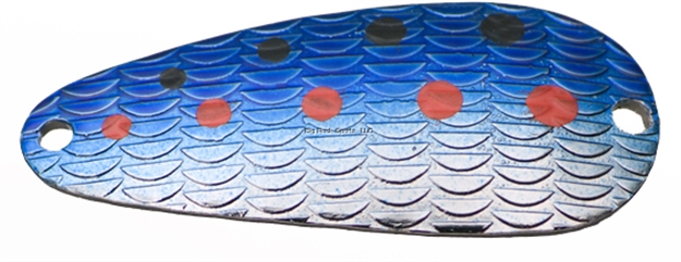 Picture of Thomas Cyclone Wobbler Casting/Trolling Spoon, 1 1/2", 1/6 Oz, Nickel/Blue