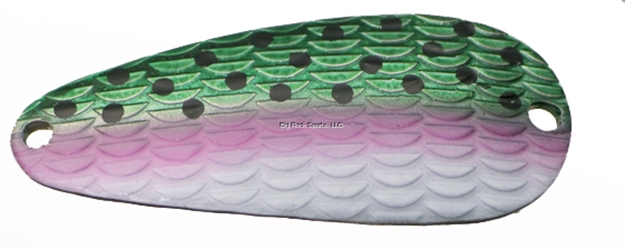 Picture of Thomas Cyclone Wobbler Casting/Trolling Spoon, 1 1/2", 1/6 Oz, Rainbow Trout