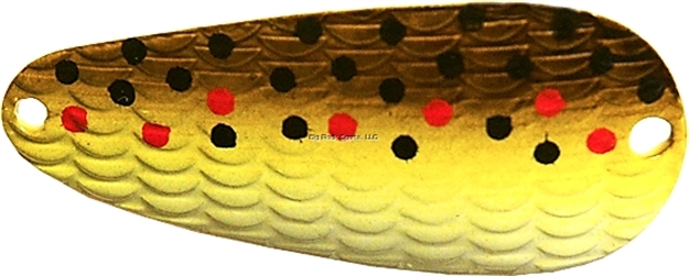 Picture of Thomas Cyclone Wobbler Casting/Trolling Spoon, 1 3/4", 1/4 Oz, Brown Trout