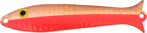 Picture of Thomas Speedy Shiner Trolling Spoon, 2 1/2", 1/6 Oz, Copper/Fluorescent Red