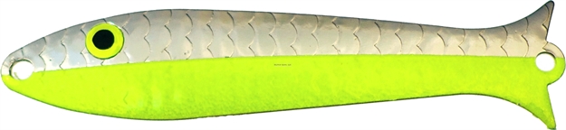 Picture of Thomas Speedy Shiner Trolling Spoon, 2 1/2", 1/6 Oz, Nickel/Chartreuse