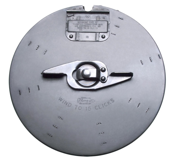 Picture of  Thompson T14kt A1  100Rd Drum 45 Acp Fit 1927-A1 Thompson Blued Steel