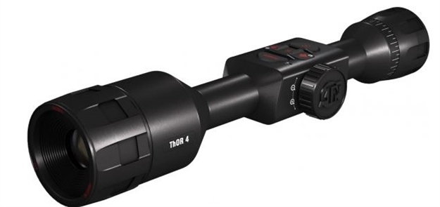 Picture of  Atn Tiwst4642a Thor 4 640 Thermal Rifle Scope Black Anodized 1.5-15X Multi Reticle 640X480 Resolution Features Rangefinder
