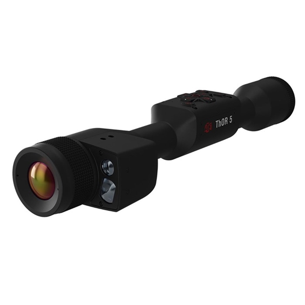 Picture of  Atn Tiwst5635lrf Thor 5 640 Lrf Thermal Rifle Scope Black Anodized, 3-24X Smart Mil Dot Reticle, Zoom, 640X480, 60 Fps Resolution 658175123569