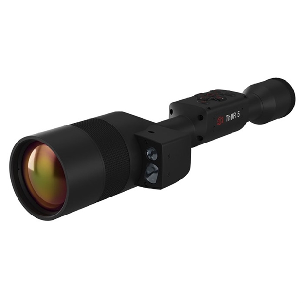 Picture of  Atn Tiwst5675lrf Thor 5 640 Lrf Thermal Rifle Scope Black Anodized, 5-40X Illuminated Multi Reticle, Zoom, 640X480, 60 Fps Resolution
