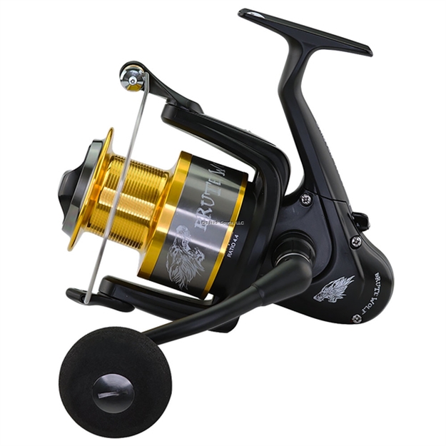 Picture of Tica Brute Wolf 8000 Spin Reel, 24.5 Oz.,4 Rust Resist Ball Bearing, 4.4:1,230Yd/25# Mono,Drag Power:22 Lb,Retrive:36.5 In.